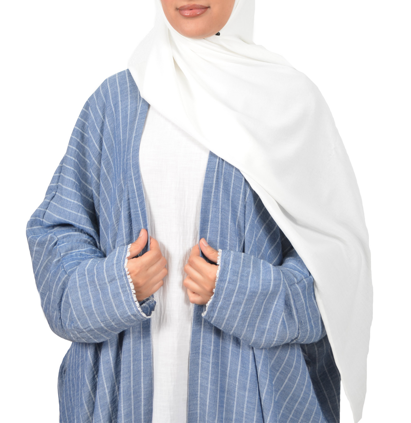 JUDE - Élégance naturelle en abaya ouverte