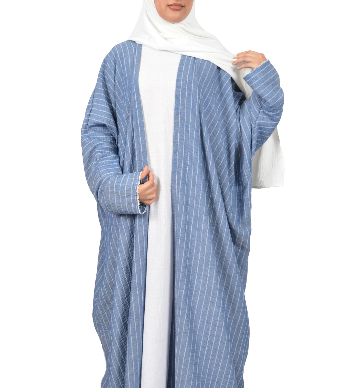 JUDE - Élégance naturelle en abaya ouverte