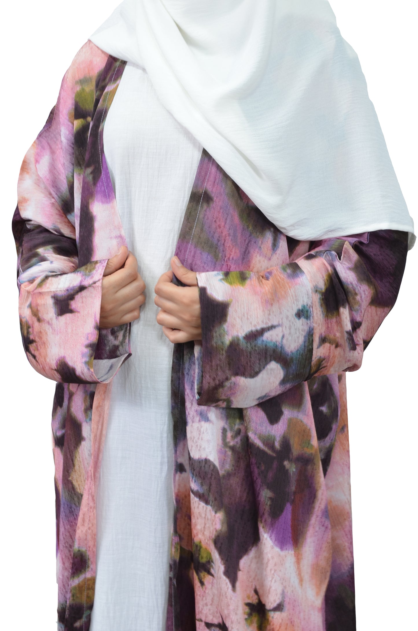 HANA -Abaya Chic et légèreté en mousseline