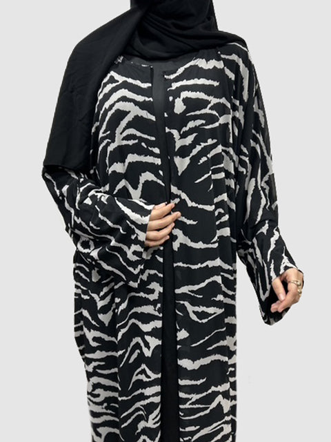 HANA -Abaya  Chic et légèreté en mousseline